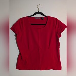 Liz Claiborne Classic Red Short Sleeve Top